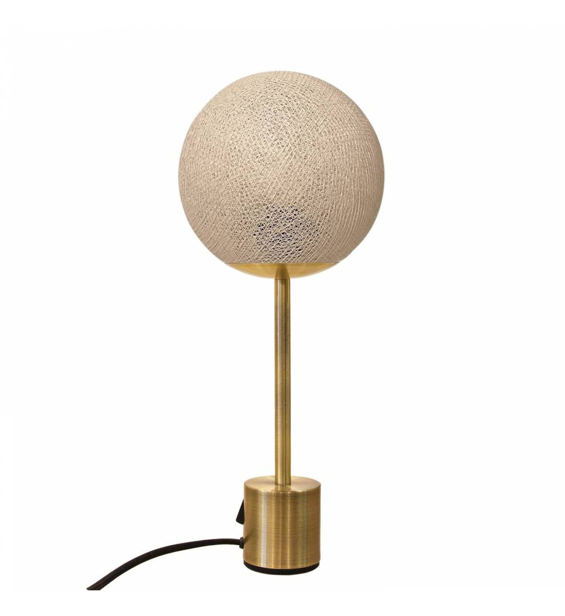 Lampe APAPA ottone - ecru - Upcycling - Lampada Apapa - La Case de Cousin Paul