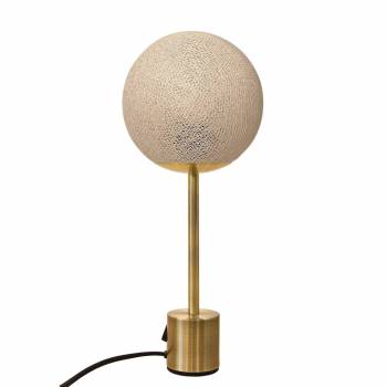 Lampe APAPA messing - Ecru - Upcycling - Lamp Apapa - La Case de Cousin Paul