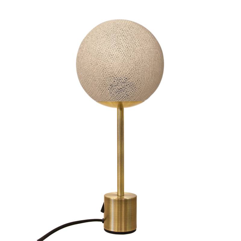 Lampe APAPA messing - Ecru - Upcycling - Lamp Apapa - La Case de Cousin Paul