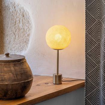 Messing-Lampe APAPA - Ecru - Upcycling - Lampe Apapa - La Case de Cousin Paul