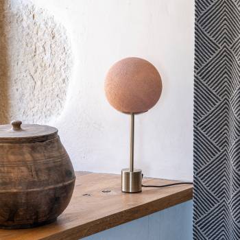 Brass lampe APAPA - Nude - Upcycling - Lamp Apapa - La Case de Cousin Paul