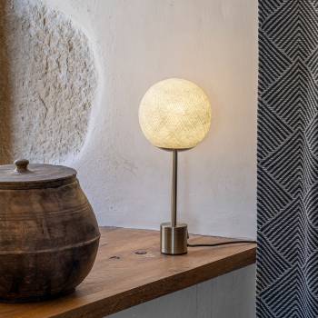 Lampe APAPA laiton - Azur - Imparfaite - Lampe Apapa - La Case de Cousin Paul