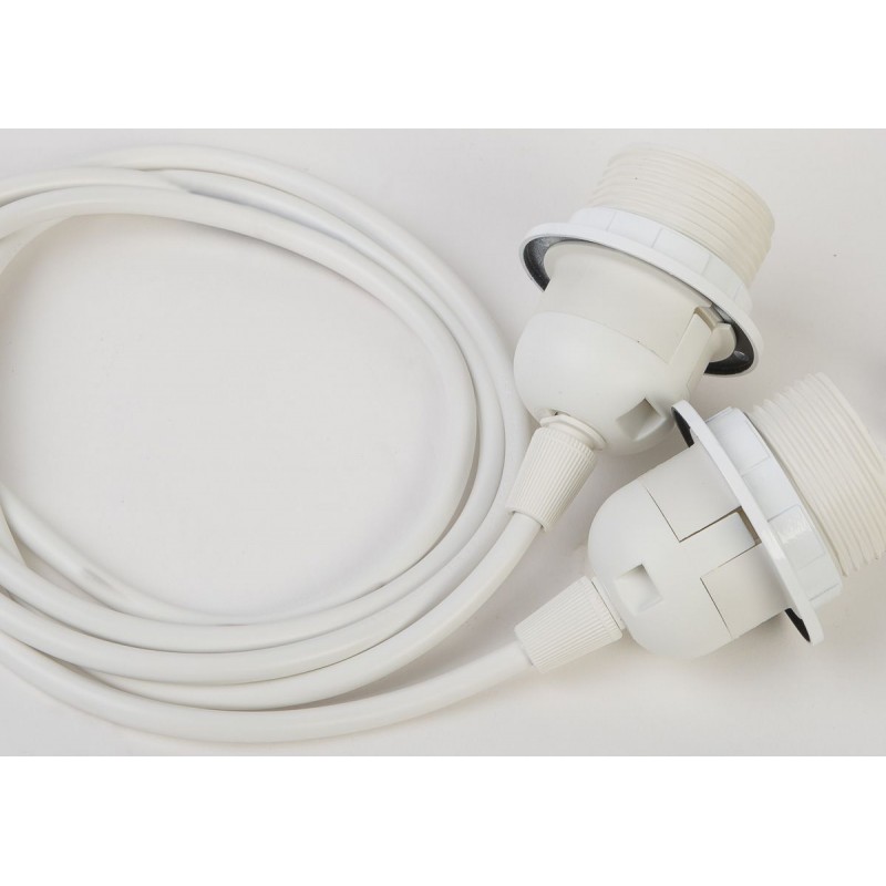 Suspension double - Plastique blanc Suspension double - Plastique blanc