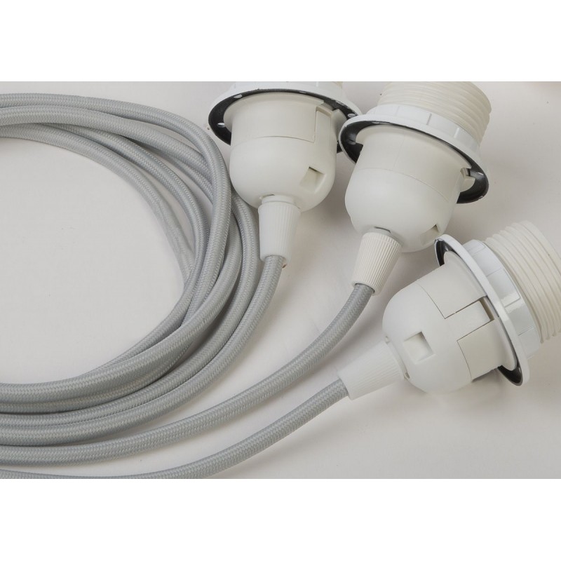 Suspension triple - Gris clair Suspension triple - Gris clair