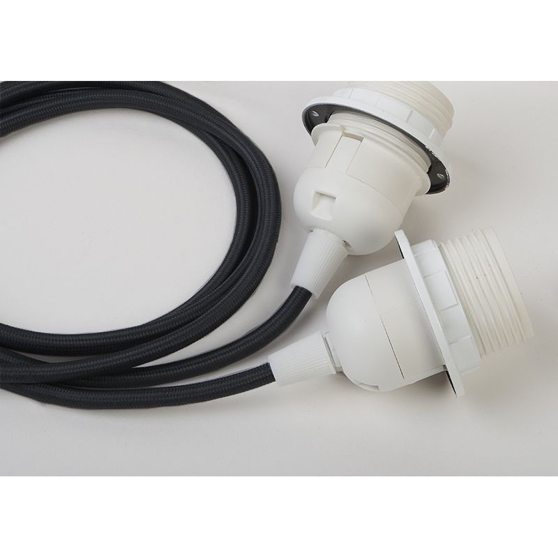 Suspension luminaire double - Noir Suspension luminaire double - Noir