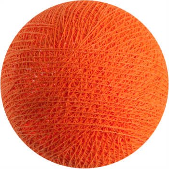 boule tissée pour guirlande Premium orange flash - Boules Tissées Premium - La Case de Cousin Paul