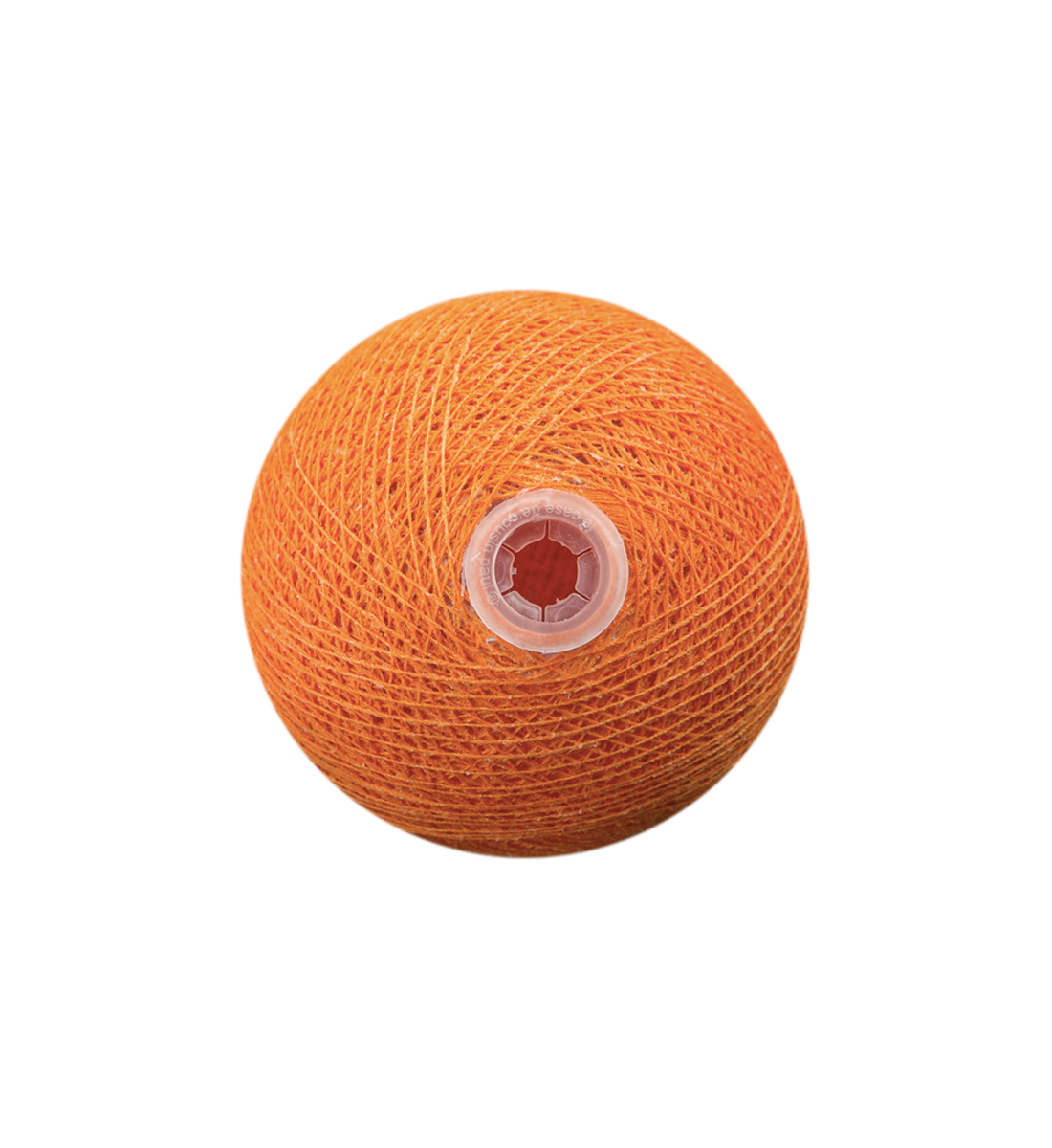 Premium Leuchtgirlande Orange - Baumwollkugeln Premium - La Case de Cousin Paul