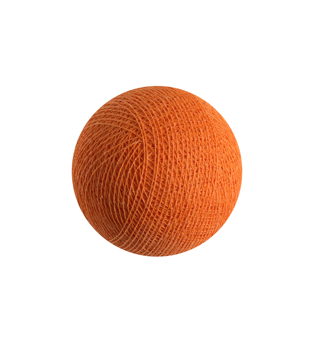 boule tissée pour guirlande Premium orange - Boules Tissées Premium - La Case de Cousin Paul