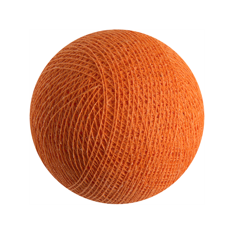 boule tissée pour guirlande Premium orange - Boules Tissées Premium - La Case de Cousin Paul