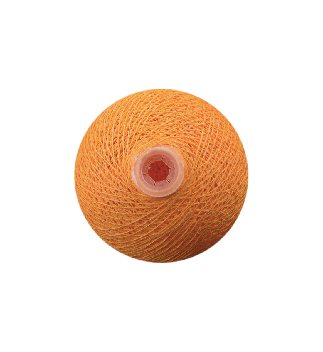 boule tissée pour guirlande Premium orange clair - Boules Tissées Premium - La Case de Cousin Paul