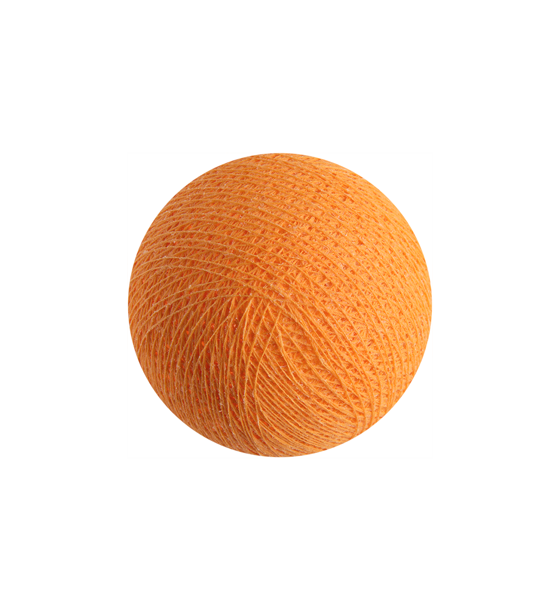 boule tissée pour guirlande Premium orange clair - Boules Tissées Premium - La Case de Cousin Paul