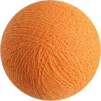 boule tissée pour guirlande Premium orange clair - Boules Tissées Premium - La Case de Cousin Paul