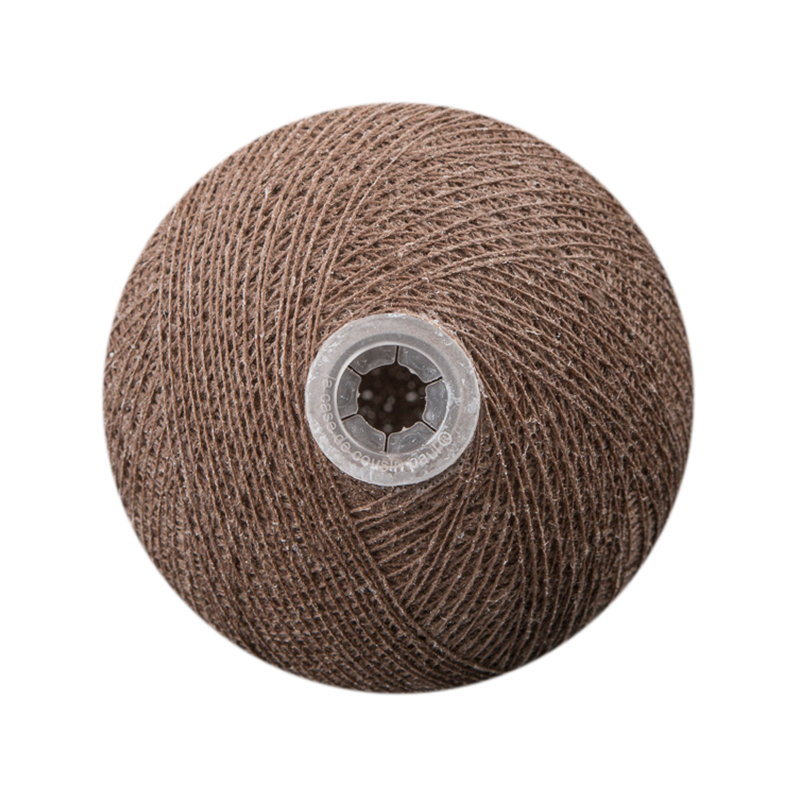 boule tissée pour guirlande Premium marron glacé - Boules Tissées Premium - La Case de Cousin Paul