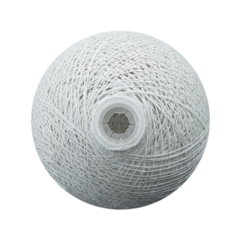 boule tissée pour guirlande Premium gris perle - Boules Tissées Premium - La Case de Cousin Paul