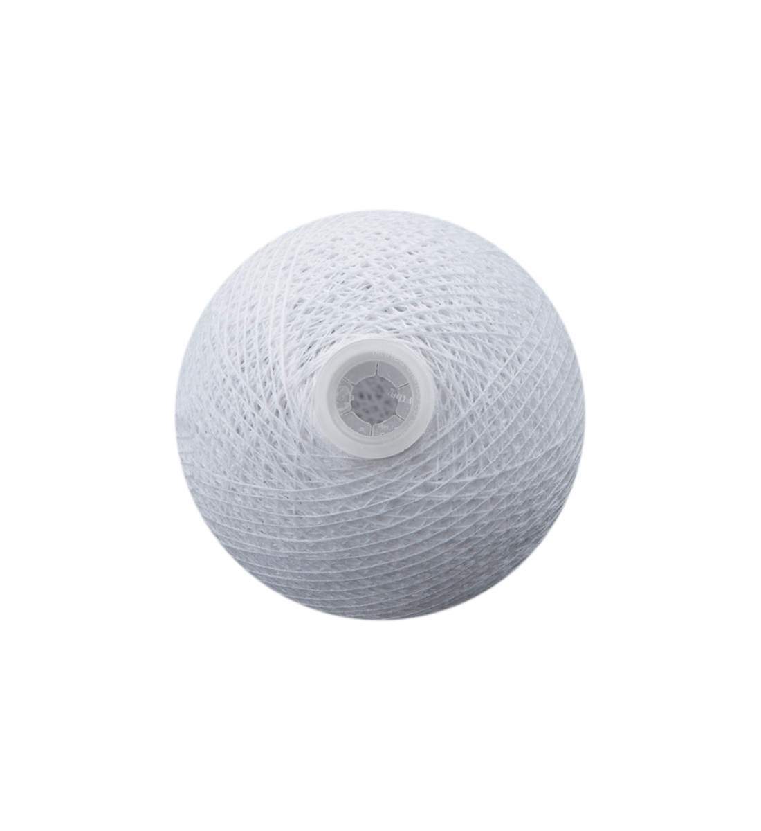 boule tissée pour guirlande Premium blanc - Boules Tissées Premium - La Case de Cousin Paul
