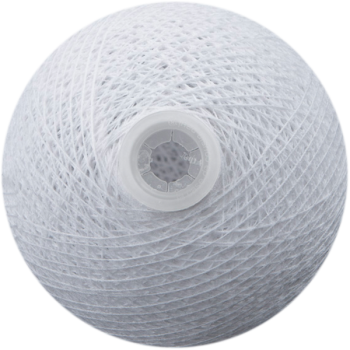 boule tissée pour guirlande Premium blanc - Boules Tissées Premium - La Case de Cousin Paul