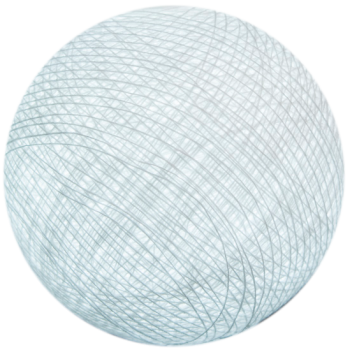 boule tissée pour guirlande Premium blanc - Boules Tissées Premium - La Case de Cousin Paul