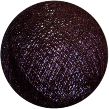 boule tissée pour guirlande Premium aubergine - Boules Tissées Premium - La Case de Cousin Paul