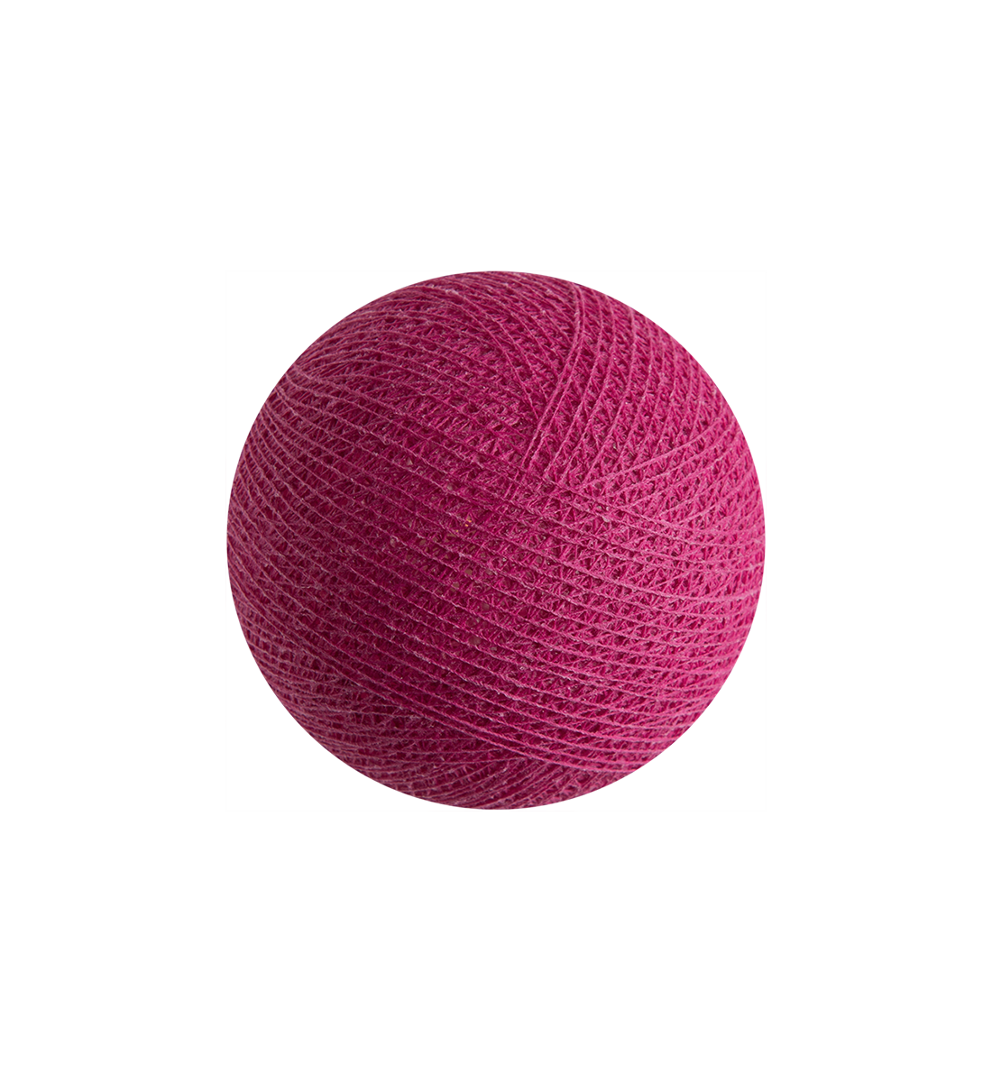 boule tissée pour guirlande Premium fuchsia - Boules Tissées Premium - La Case de Cousin Paul