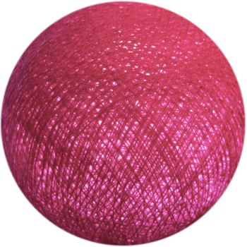 boule tissée pour guirlande Premium fuchsia - Boules Tissées Premium - La Case de Cousin Paul