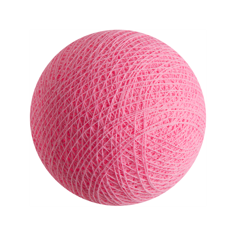 boule tissée pour guirlande Premium rose clair - Boules Tissées Premium - La Case de Cousin Paul