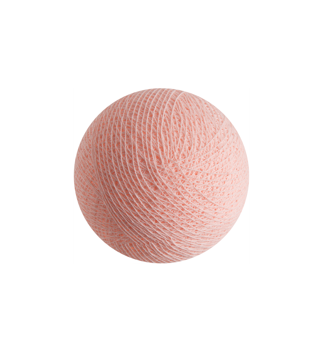 boule tissée pour guirlande Premium rose poudré - Boules Tissées Premium - La Case de Cousin Paul