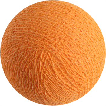 boule tissée pour guirlande - orange clair - Bolas l'Original - La Case de Cousin Paul