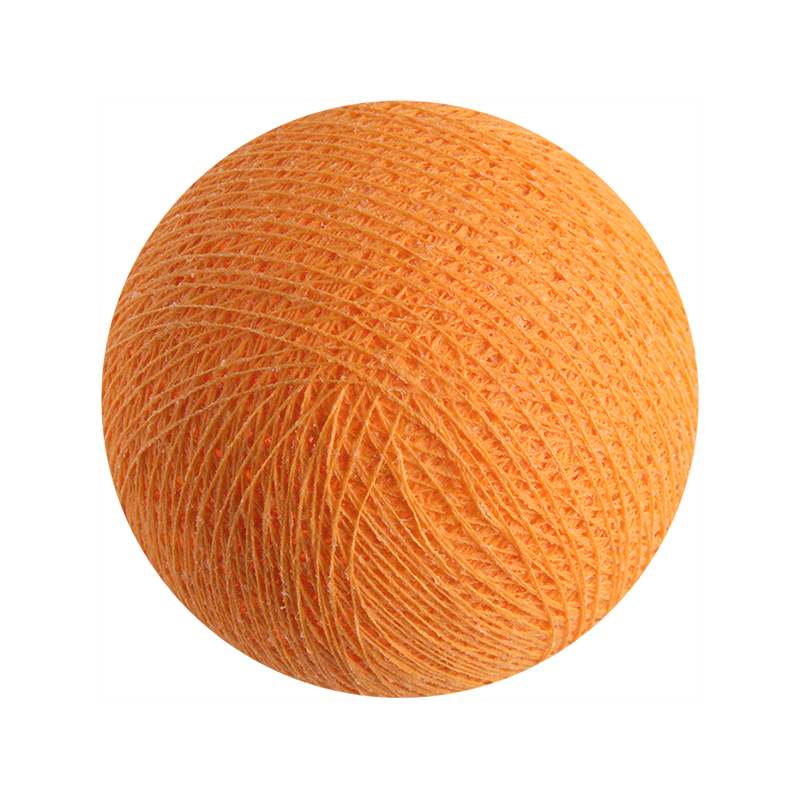 boule tissée pour guirlande - orange clair - L'Original balls - La Case de Cousin Paul