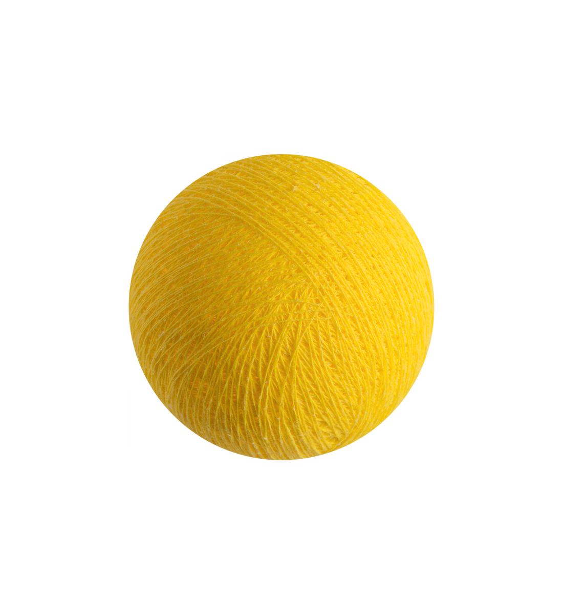 boule tissée pour guirlande - jaune - L'Original ballen - La Case de Cousin Paul