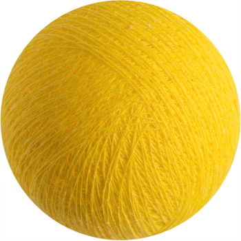 boule tissée pour guirlande - jaune - L'Original balls - La Case de Cousin Paul