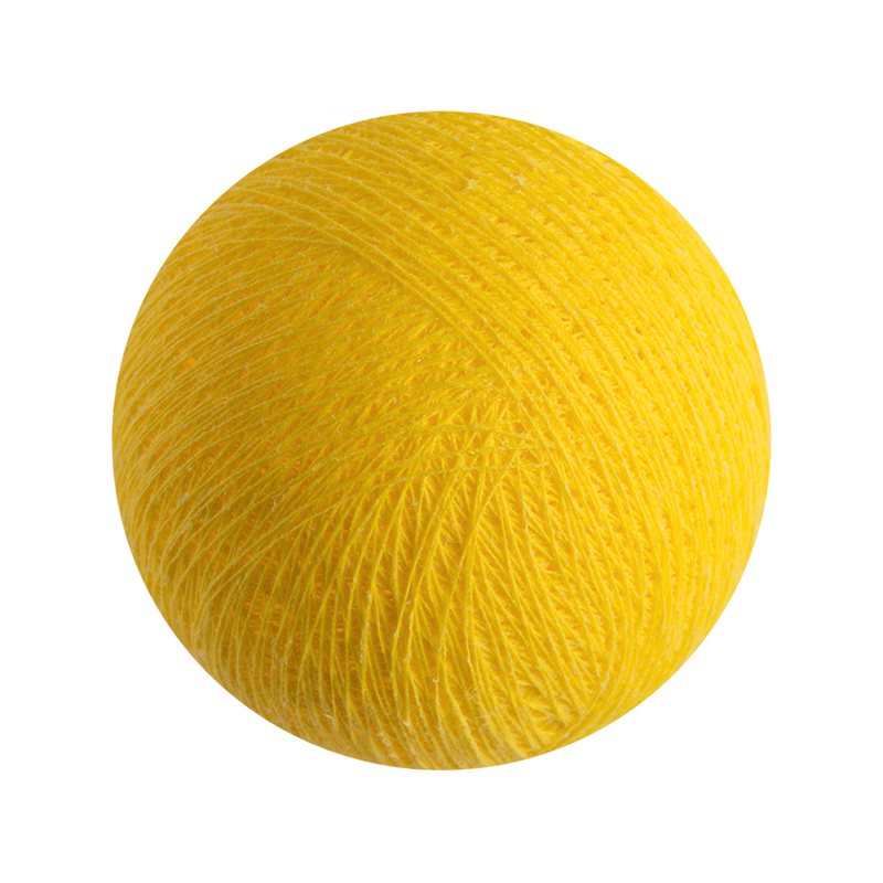 boule tissée pour guirlande - jaune - L'Original ballen - La Case de Cousin Paul