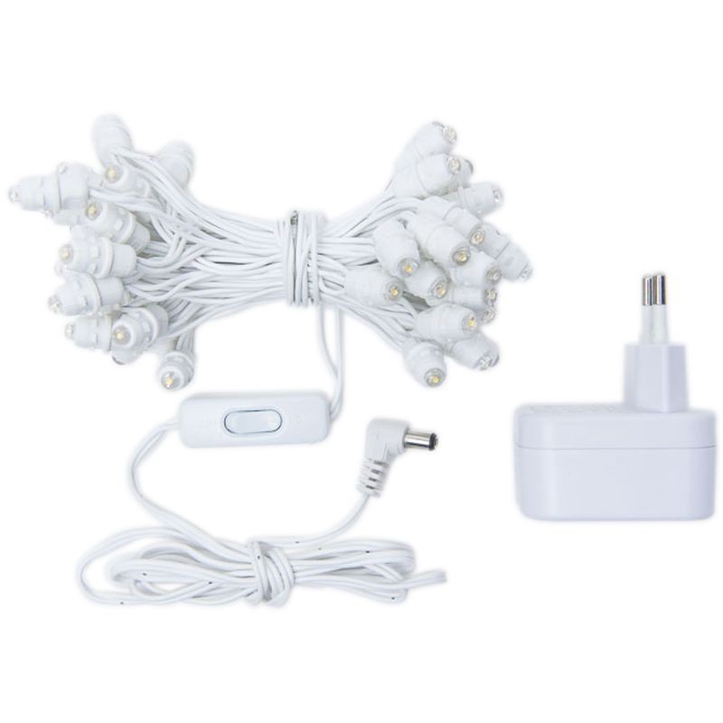 guirnalda Premium de 50 LED con cable blanco CE - Accesorios premium - La Case de Cousin Paul