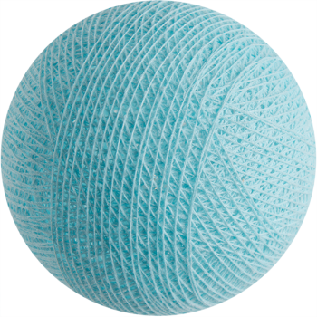 boule tissée pour guirlande - bleu clair - Accessoires guirlandes LED avec télécommande - La Case de Cousin Paul