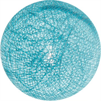 boule tissée pour guirlande - bleu clair - Accessoires guirlandes LED avec télécommande - La Case de Cousin Paul