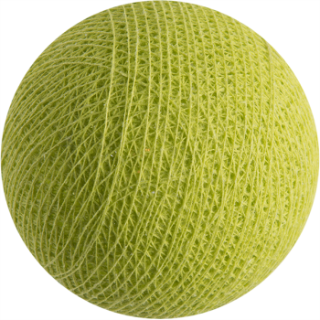 boule tissée pour guirlande - vert anis - L'Original ballen - La Case de Cousin Paul