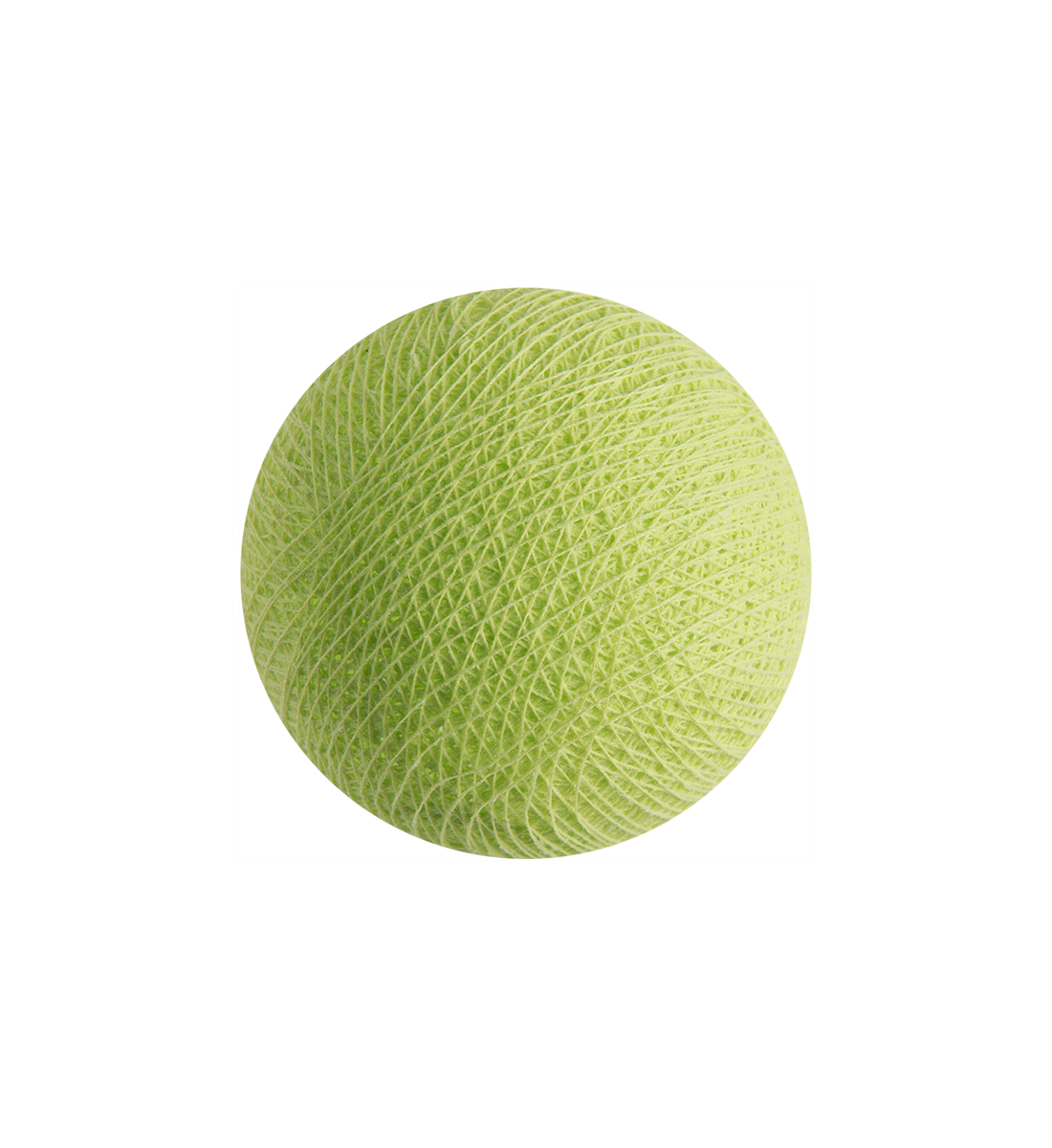 boule tissée pour guirlande lumineuse l'Original - vert amande - L'Original balls - La Case de Cousin Paul