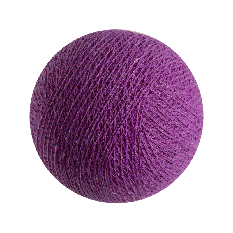 boule tissée pour guirlande lumineuse l'Original - violet cardinal - L'Original balls - La Case de Cousin Paul