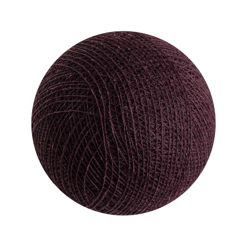 boule tissée pour guirlande lumineuse l'Original - aubergine - L'Original kugeln - La Case de Cousin Paul boule tissée pour guirlande lumineuse l'Original - aubergine - L'Original kugeln - La Case de Cousin Paul