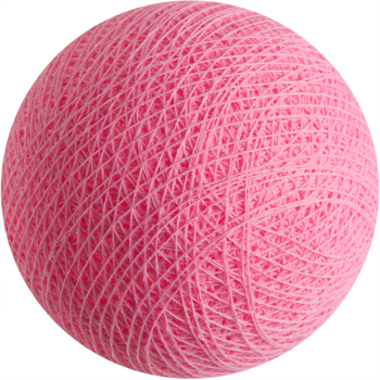 boule tissée pour guirlande - rose clair - L'Original balls - La Case de Cousin Paul