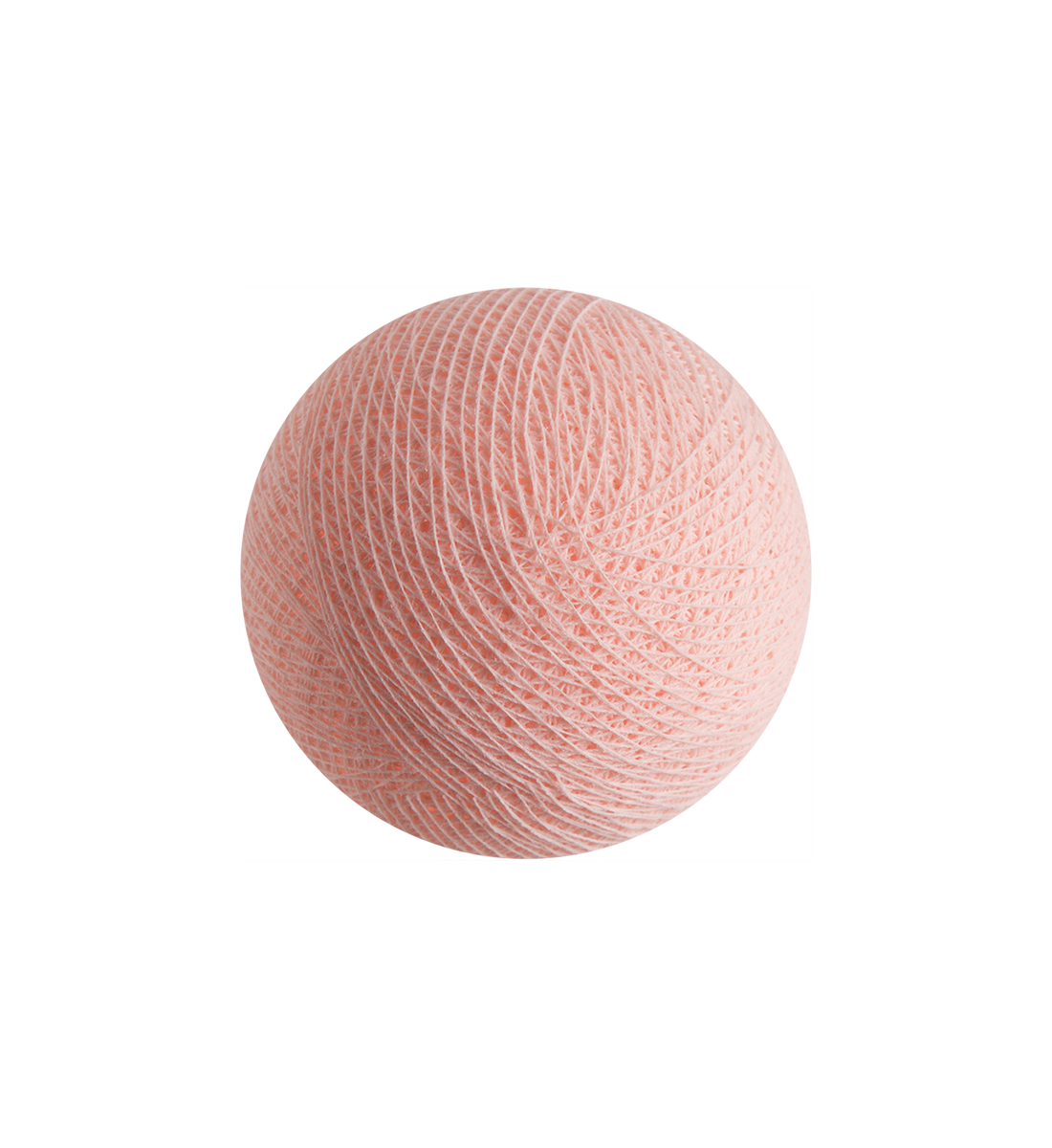 boule tissée pour guirlande - rose poudré - L'Original balls - La Case de Cousin Paul