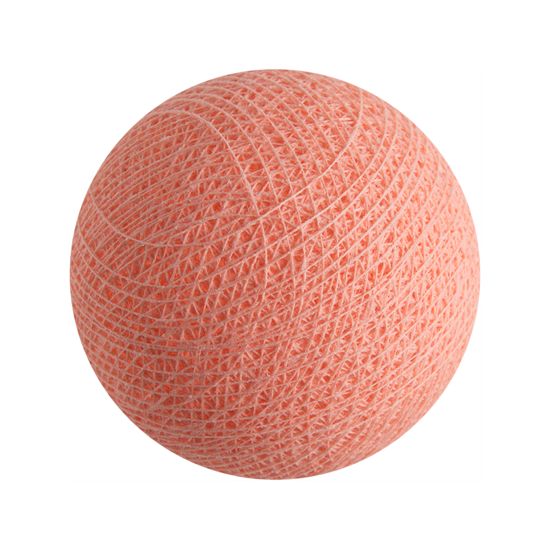 boule tissée pour guirlande lumineuse l'Original - rose saumon - L'Original balls - La Case de Cousin Paul