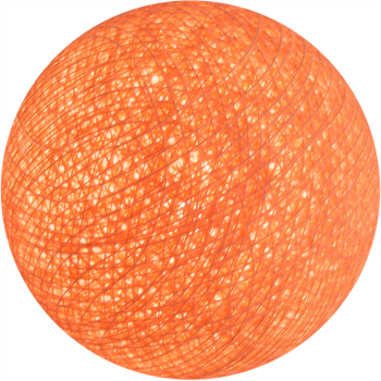 boule tissée pour guirlande lumineuse l'Original - rose saumon - L'Original ballen - La Case de Cousin Paul