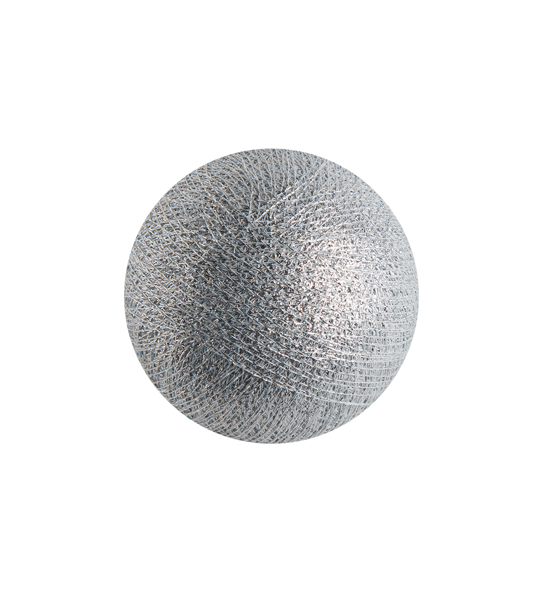 boule tissée pour guirlande - argent - Accessoires guirlandes LED avec télécommande - La Case de Cousin Paul