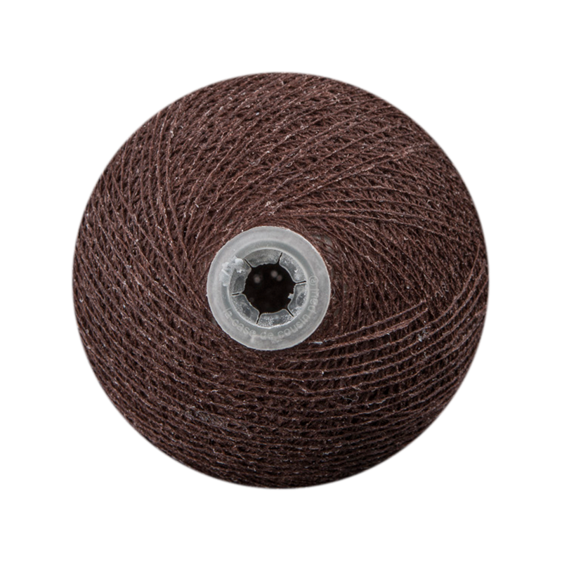 boule tissée pour guirlande Premium chocolat - Boules Tissées Premium - La Case de Cousin Paul