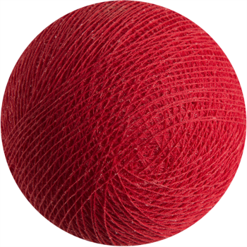 Boule tissée pour guirlande Outdoor rouge - Boules Outdoor - La Case de Cousin Paul