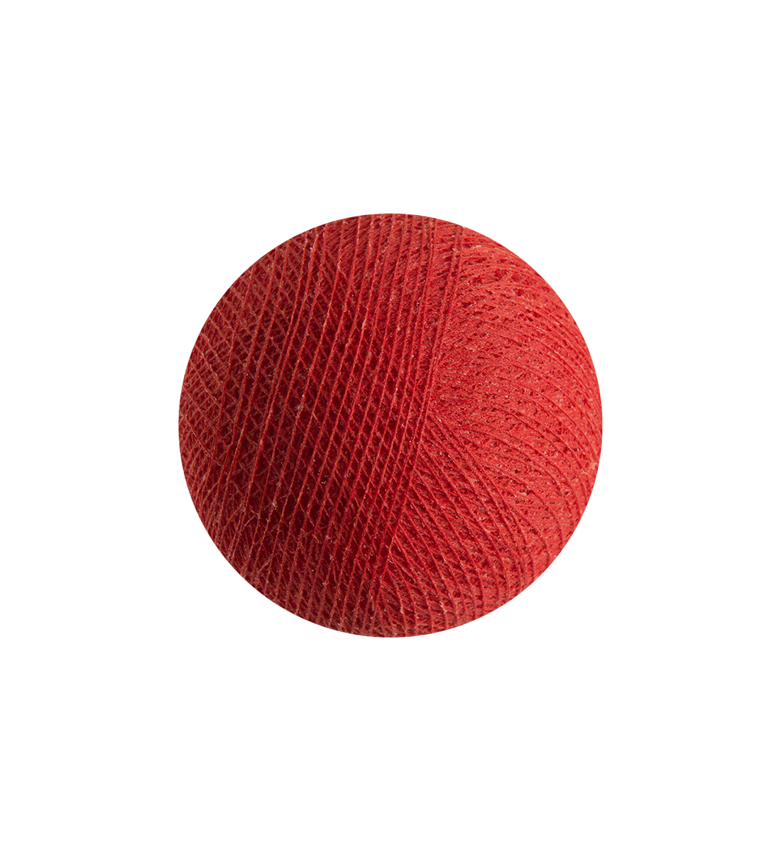 Boule tissée pour guirlande Outdoor rouge - Boules Outdoor - La Case de Cousin Paul