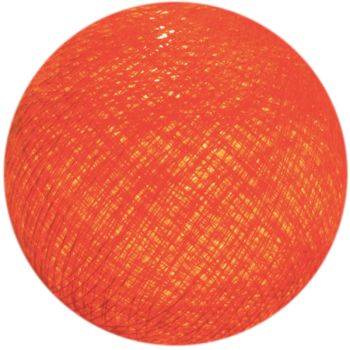 Boule tissée pour guirlande Outdoor orange flash - Boules Outdoor - La Case de Cousin Paul