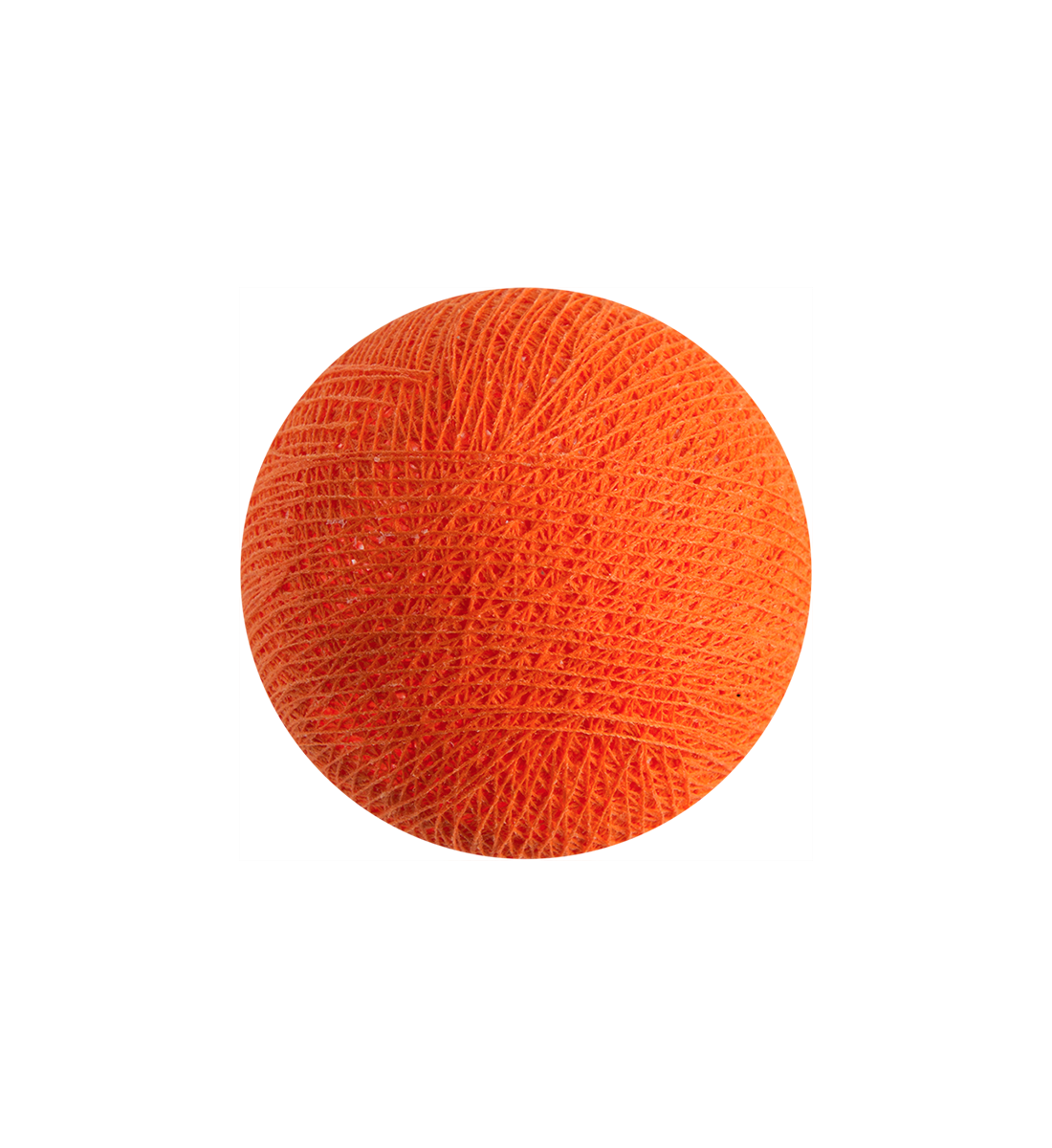 Boule tissée pour guirlande Outdoor orange flash - Boules Outdoor - La Case de Cousin Paul