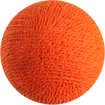 Boule tissée pour guirlande Outdoor orange flash - Boules Outdoor - La Case de Cousin Paul
