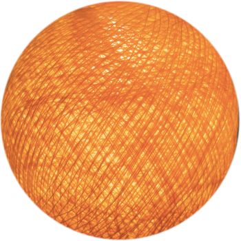 Boule tissée pour guirlande Outdoor orange clair - Boules Outdoor - La Case de Cousin Paul